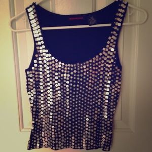 Misdemeanor Sequin Sweater Tank